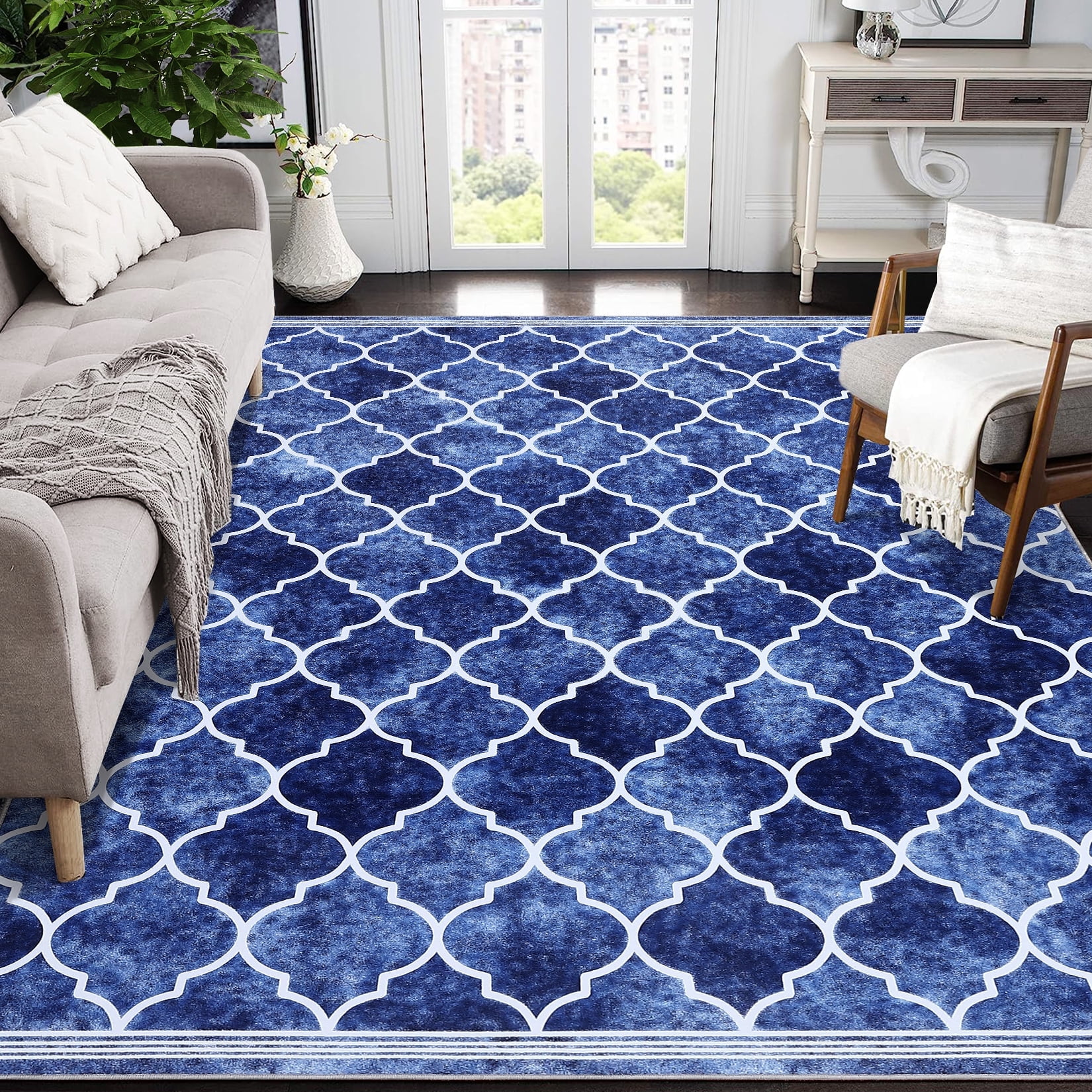 Garvee 10'x13' Large Area Rug Machine Washable Boho Rug Modern ...