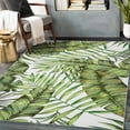 thumbnail image 1 of Garvee 10x13 Large Area Rug Modern Green Leaf Carpet Soft Printed Area Rug for Living Room Bedroom Dining Room, 1 of 5