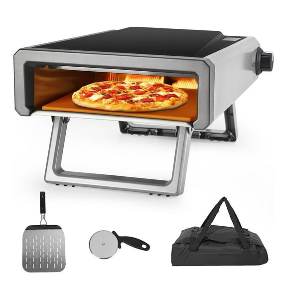 Garvee 12" Pizza Oven Outdoor, Gas Fired Pizza Grill Maker, Portable for Camping Picnics