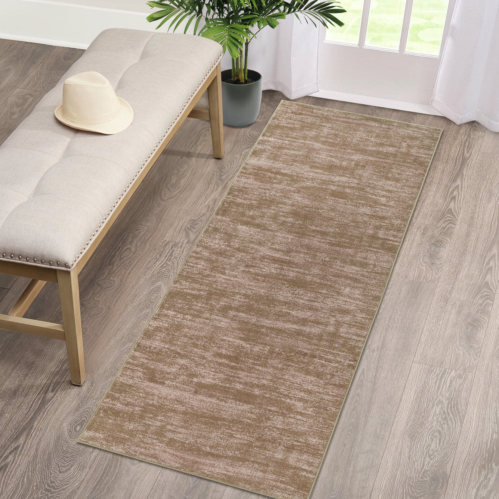 WhizMax 2'3" x 8' Modern Solid Hallway Runner Rug Soft LowPile Non
