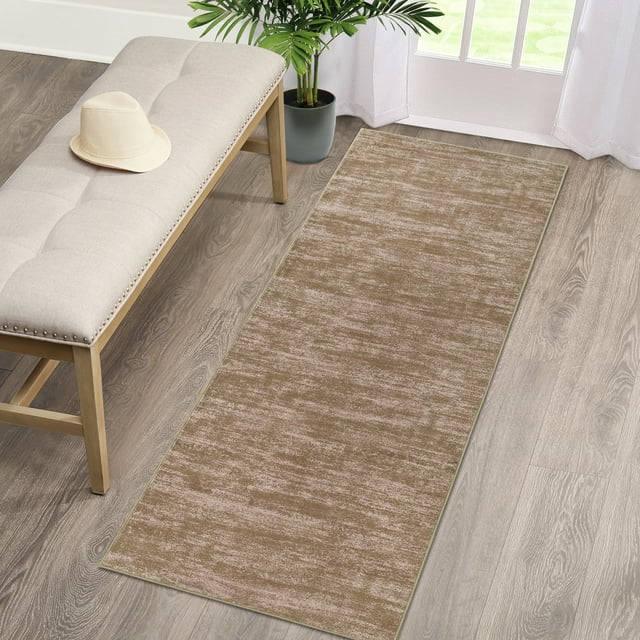 WhizMax 2'3" x 8' Modern Solid Hallway Runner Rug Soft Low-Pile Non ...