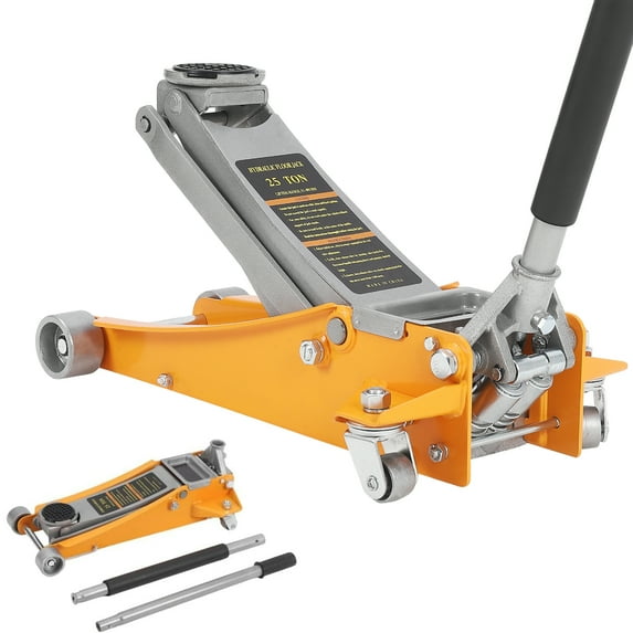Garvee 2.5 Ton Floor Jack,Steel Hydraulic Floor Jack with Dual Pistons Quick Lift Pump,Lifting Range 3.46"-19.49" for Cars,Trucks