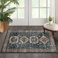 thumbnail image 1 of WhizMax 2' x 3' Blue Small Rug Vintage Persian Medallion Area Rug Non Slip Low Pile Kitchen Floor Mat for Laundry Room, 1 of 5