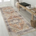 thumbnail image 1 of Garvee 2' x 6' Kitchen Runner Rug Persian Soft Entryway Rug Washable Non-Slip Distressed Bedroom Rug Runner for Hallway, Brown, 1 of 6