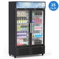 thumbnail image 1 of Garvee 25 Cu.ft Commercial Display Refrigerator with 2 Glass Door,Merchandiser Display Fridge with LED Light,Adjustable Shelves & Drink Organizers,Black, 1 of 8
