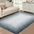 thumbnail image 1 of WhizMax 4'x6' Area Rug Living Room Rug Non-Slip Non-Shedding Border Gradient Accent Rug Indoor Floor Carpet for Dining Room Home Office, Gray, 1 of 7