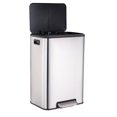 thumbnail image 1 of Garvee 40 L / 10.5 Gal Hands-Free Stainless Steel Commercial/Kitchen Step Trash Can, Fingerprint-Resistant Soft Close Lid Trash Can, 1 of 6