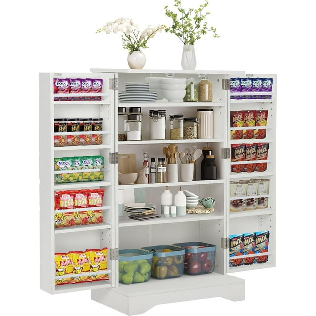 WhizMax 41 Inch Kitchen Pantry Storage Cabinet, Freestanding Cabinet ...