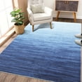 thumbnail image 1 of Garvee 5x7 Modern Ombre Rug Gradient Rug Non-Slip Stain-Resistant Floor Carpet Indoor Low Pile Foldable Throw Rug for Dining Room Home Office, Blue, 1 of 6