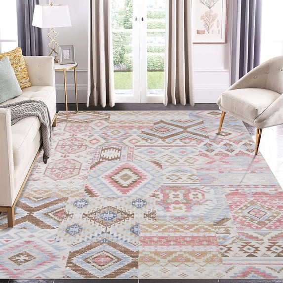 Garvee 8' x 10' Boho Tribal Rugs for Living Room Bedroom Vintage ...