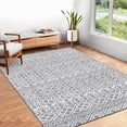 thumbnail image 1 of Garvee 8'x10' Area Rug Boho Rugs Geometric Moroccan Large Carpet Farmhouse Anti-Slip Low Pile Rug Carpet Soft Distressed Carpet, Gray, 1 of 6