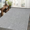 thumbnail image 1 of Garvee 9'x12' Large Area Rug Modern Solid Rug Machine Washable Area Rugs for Living Room Bedroom Low Pile Non-Slip Soft Accent Rug, Light Gray, 1 of 5