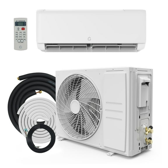 Garvee 9000 BTU Mini Split Air Conditioner and Heat for up to 450 Sq.ft., 18.5 SEER2, Wi-Fi Capable, 230V, White