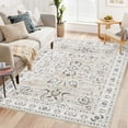 thumbnail image 1 of Garvee 9x12 Large Area Rug for Living Room Vintage Persian Area Rug Floral Distressed Area Rug Washable Rug Non-Slip Low Pile Rug for Bedroom, Pink, 1 of 5