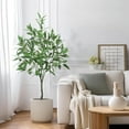 thumbnail image 1 of Garvee Artificial Eucalyptus Tree 4FT Tall, Faux Eucalyptus Silk Tree with Pot for Home and Office Decor, Low Maintenance Indoor Plant, UV Protection, 1 Pack, 1 of 7