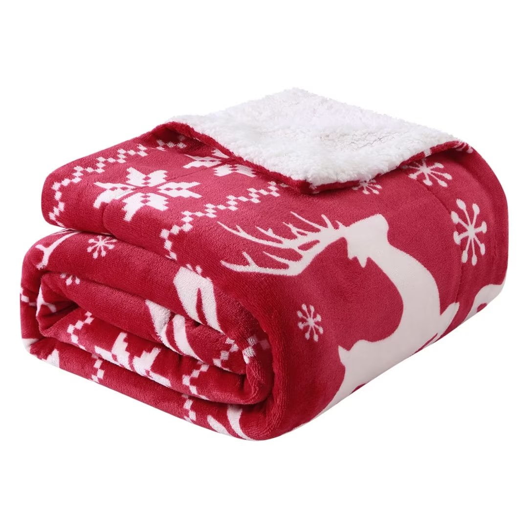 WhizMax Christmas Flannel Throw Blanket Fleece Soft Bed Blanket