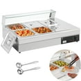 thumbnail image 1 of Garvee Commercial Food Warmer | 6 x 12QT | Steam Table | Buffet Server & Warmer | 304 Stainelss Steel | 1500W | Silver, 1 of 7