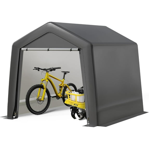 WhizMax EastVita 8x12x7 ft Portable Shed,Outdoor Storage Shelter,Heavy Duty Waterproof Storage Tent Sheds with Roll-up Zipper Door,for Motorcycle,Bike,Garden Tools