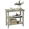 thumbnail image 1 of WhizMax Farmhouse End Table Rustic Side Table with Storage Shelf for Small Spaces Grey Bedside Table Narrow Nightstand for Living Room, Bedroom, Grey, 1 of 8