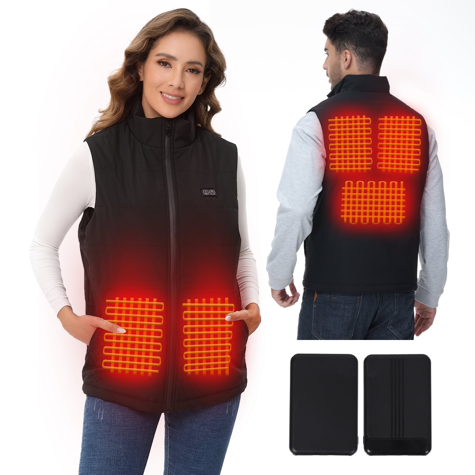WhizMax Heated Vest for Men/Women with Battery Pack Included, Electric