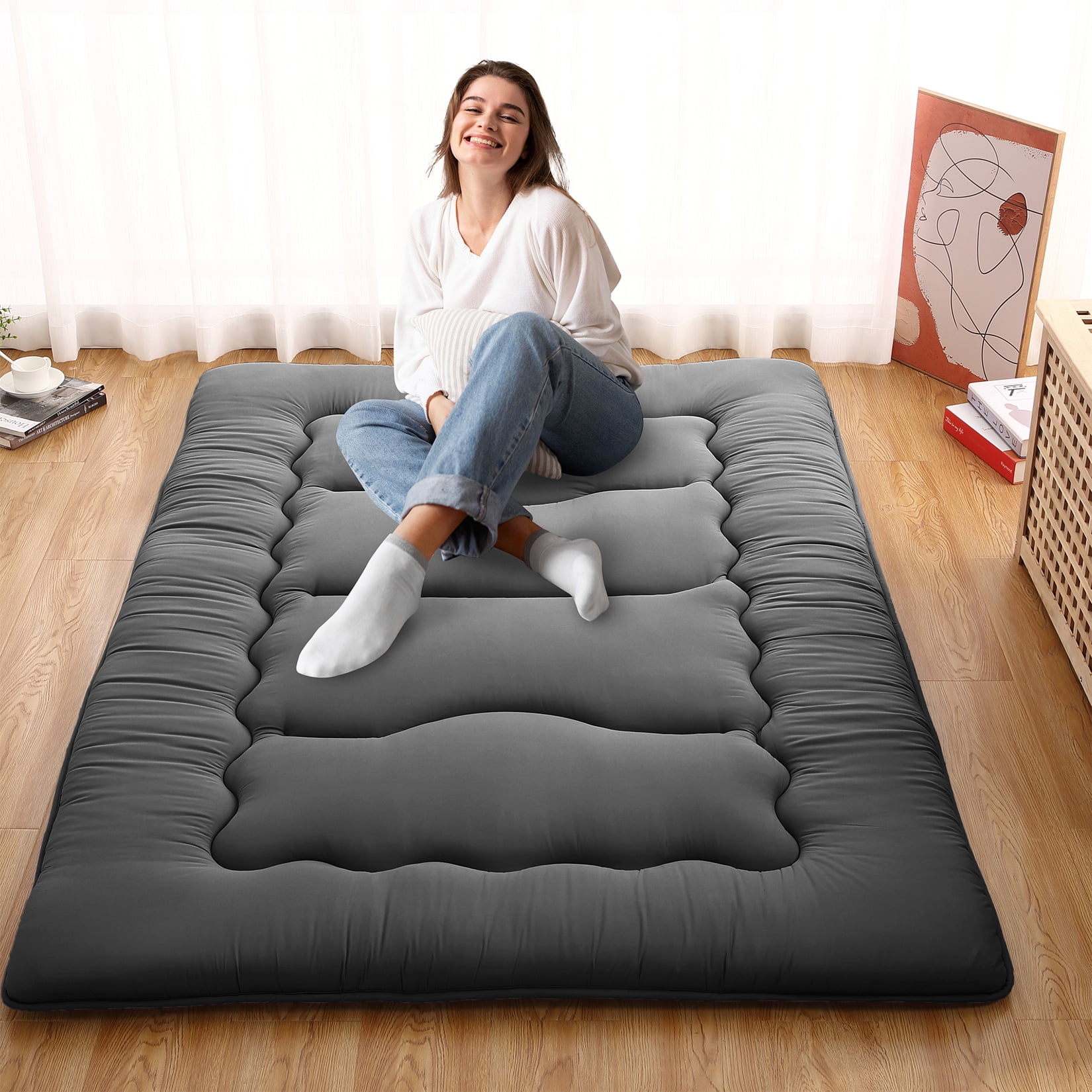 WhizMax Japanese Futon Floor Mattress, Sleeping Mattress for Floor
