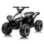 WhizMax Kids Ride on ATV with Remote Control, 12V Powered 4 Wheeler Quad Vehicle with LED Headlights