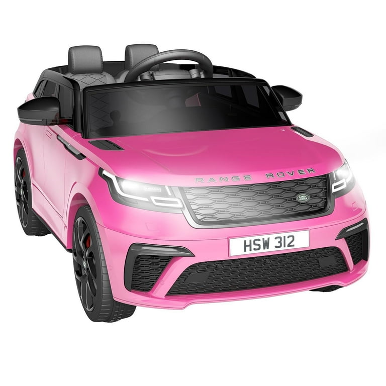 WhizMax Licensed Land Rover Kids Motorized Ride On Car with Parental Control Bluetooth LED Headlights Pink Walmart