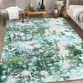 thumbnail image 1 of Garvee Large Modern Abstract Area Rug 8x10 Soft Boho Throw Rug Washable Rug Non-Shedding Non-Slip Indoor Floor Carpet for Office Dining Room, Gray/Green, 1 of 6
