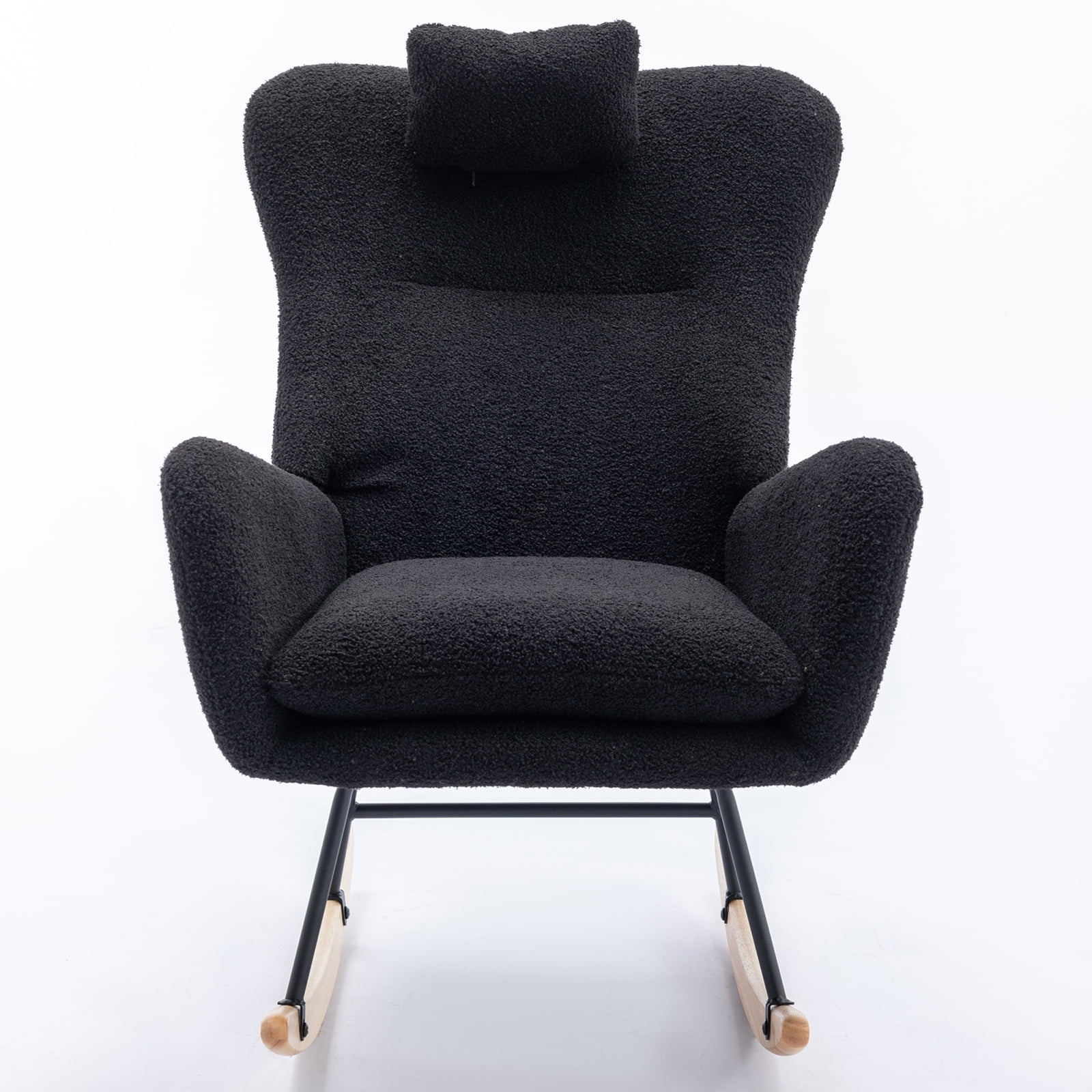 Tedy Rocker WhizMax Modern Nursery Rocking Chair Soft Upholstered Teddy Rocker ...