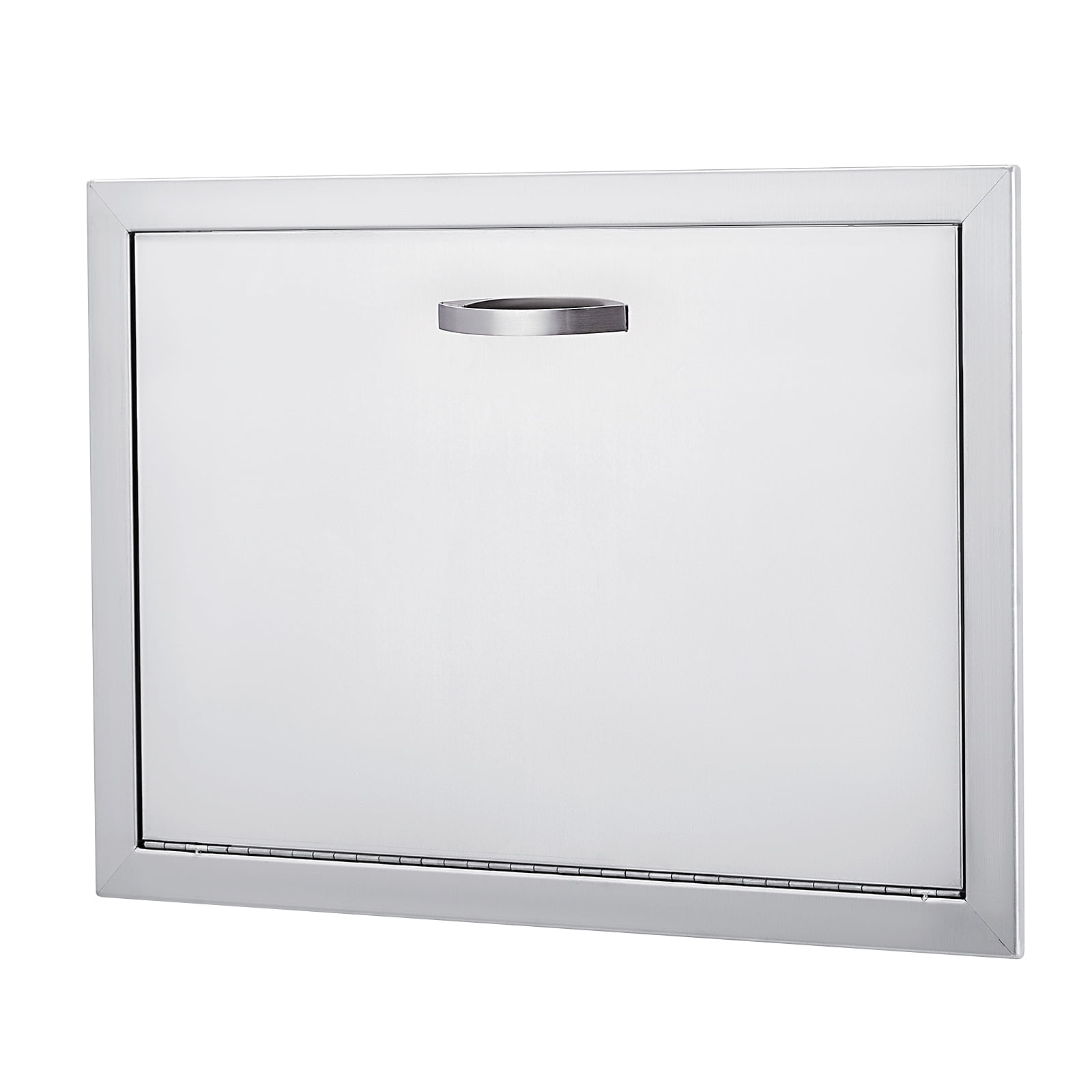 Silver Stainless Steel Weatherproof Outdoor BBQ Cabinet Door