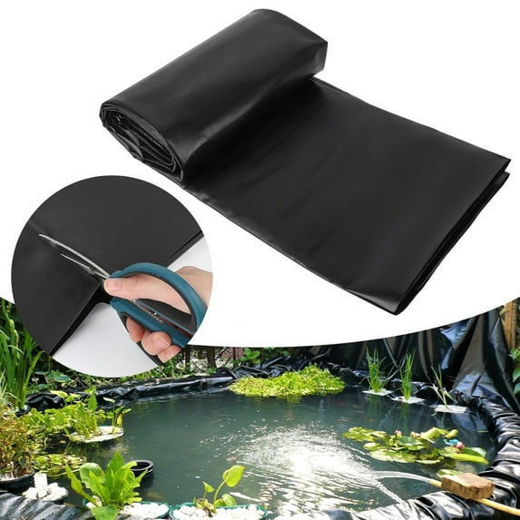 Garvee Pond Liners,10x13ft LLDPE UV Resistant Preformed Pond Liner,Easy Cutting,Pond Liner for Outdoor Ponds,Waterfall,Fish,Koi Pondsand Water Garden (Black)