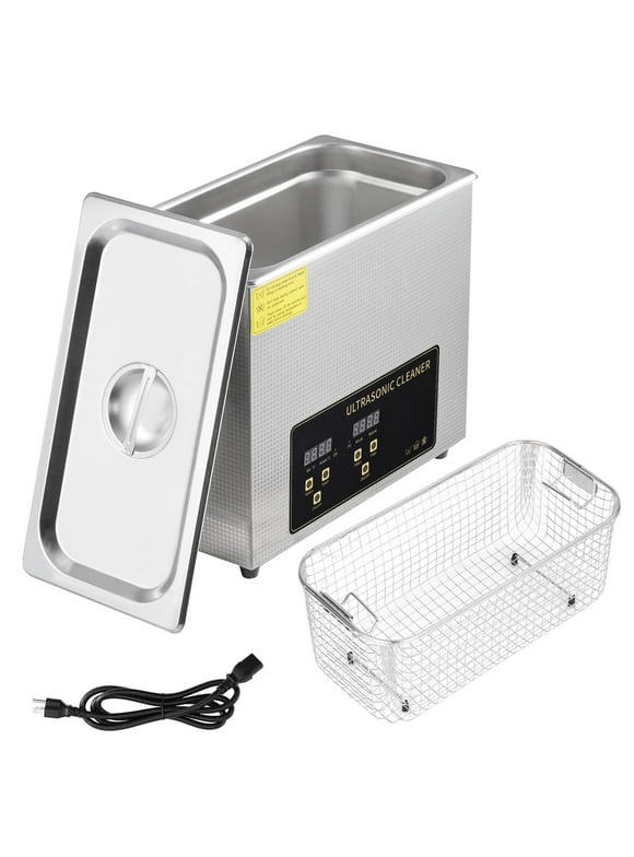 WhizMax Professional Ultrasonic Cleaner 6L, Jewelry Cleaning Machine with Digital Timer and Heater