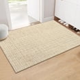 thumbnail image 1 of Garvee Small Area Rug 2'x3' Modern Plaid Doormat Washable Rug Checkered Design Mat Non-Slip Low Pile Geometric Rug for Entryway, Yellow, 1 of 6