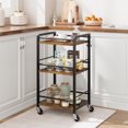 WhizMax Small Home Bar Serving Carts, Mini Bar Cart with Wheels, Mobile