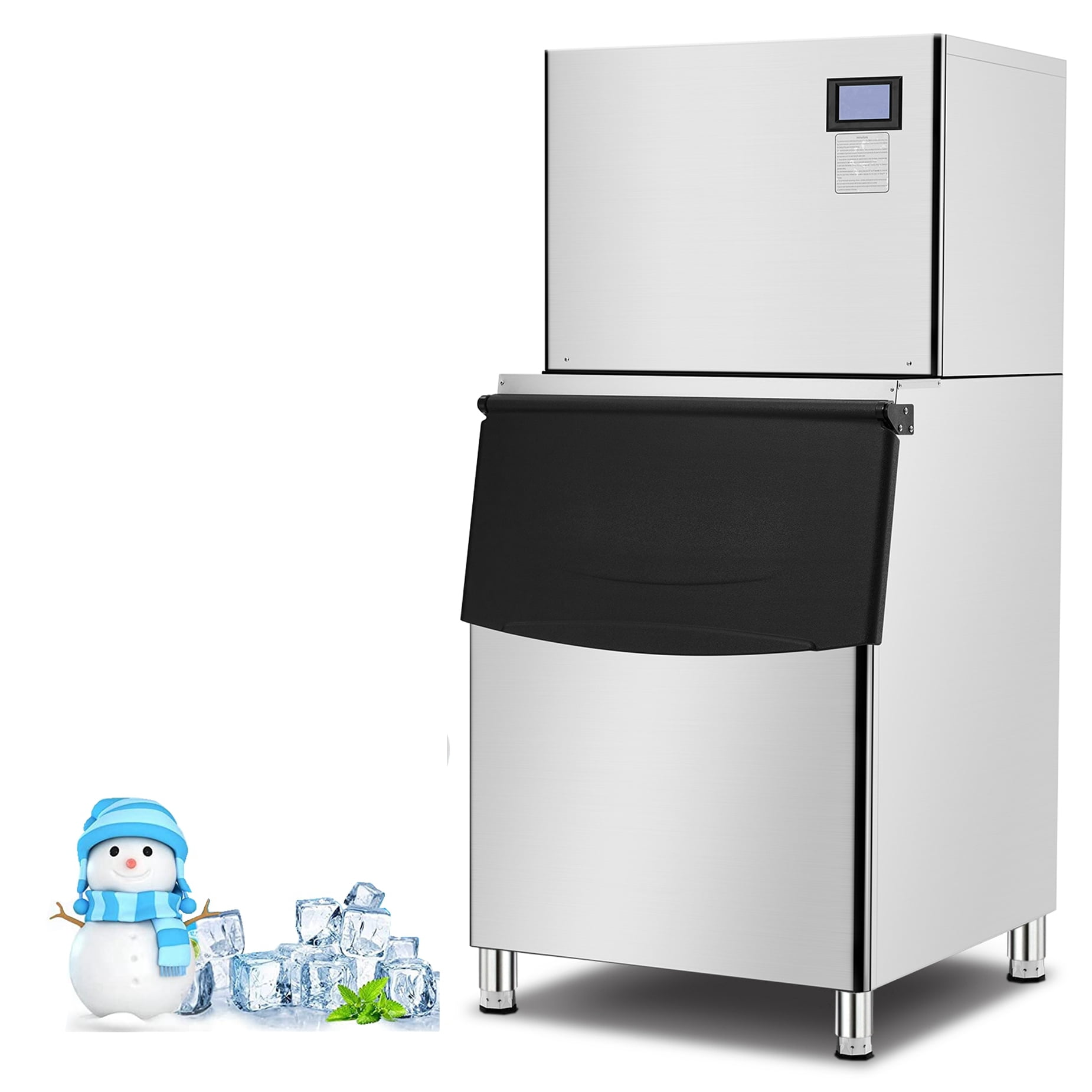 Garvee Stainless Steel Split Commercial Ice Machine 550Lbs/24H with ...