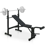 WhizMax Utility Weight Bench Olympic Weight Bench Bench Press Set with Squat Rack And Bench for Home Gym Full-Body Workout 67.72 x 32.68 x 46.46 In