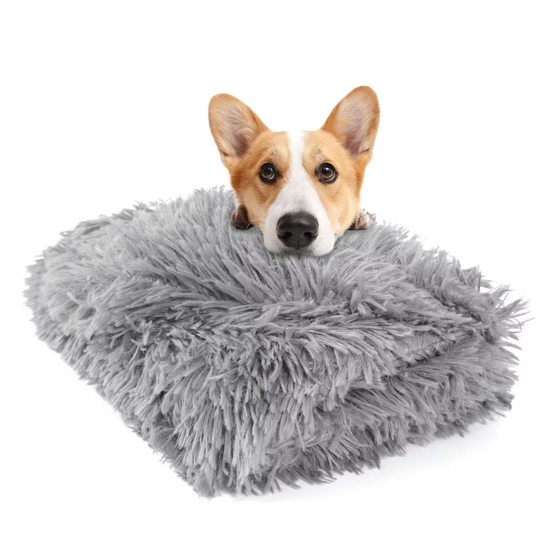 WhizMax Waterproof Dog Blanket Fluffy Faux Fur Fleece Cat Blankets Machine Washable Pet Blanket for Furniture Beige Walmart