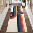 thumbnail image 1 of Garvee 2'x6' Hallway Runner Rug Washable Modern Geometric Rug Non-Slip Bedsides Rugs for Kitchen, Blue Red, 1 of 8