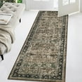 thumbnail image 1 of Garvee 2'x6' Kitchen Runner Rug Vintage Floral Rugs Non-Slip Bedsides Rug for Laundry Room Hallway, Brown, 1 of 7