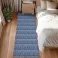 thumbnail image 1 of Garvee 2'x6' Modern Braided Print Runner Rug Soft Indoor Washable Rug Anti-Slip Bedsides Rugs for Kitchen Laundry Room, Cray Blue, 1 of 8