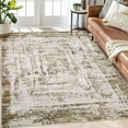 thumbnail image 1 of Garvee 5'x7' Washable Area Rug Geometric Rug Abstract Rug Soft Non-Shedding Stain Resistant Rugs, Khaki, 1 of 9