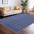 thumbnail image 1 of Garvee 8'x10' Area Rug Modern Area Rugs for Living Room Bedroom Farmhouse Non Slip Low Pile Rugs, Blue, 1 of 6