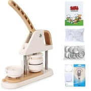 Garvee Button Maker Machine 58mm 3rd Gen,Installation Free 58mm2.25in DIY Pin Badge Button Maker Press Machine Badge Punch Press with Free 100pcs Button Parts, Pictures,Circle Cutter,Magic Book