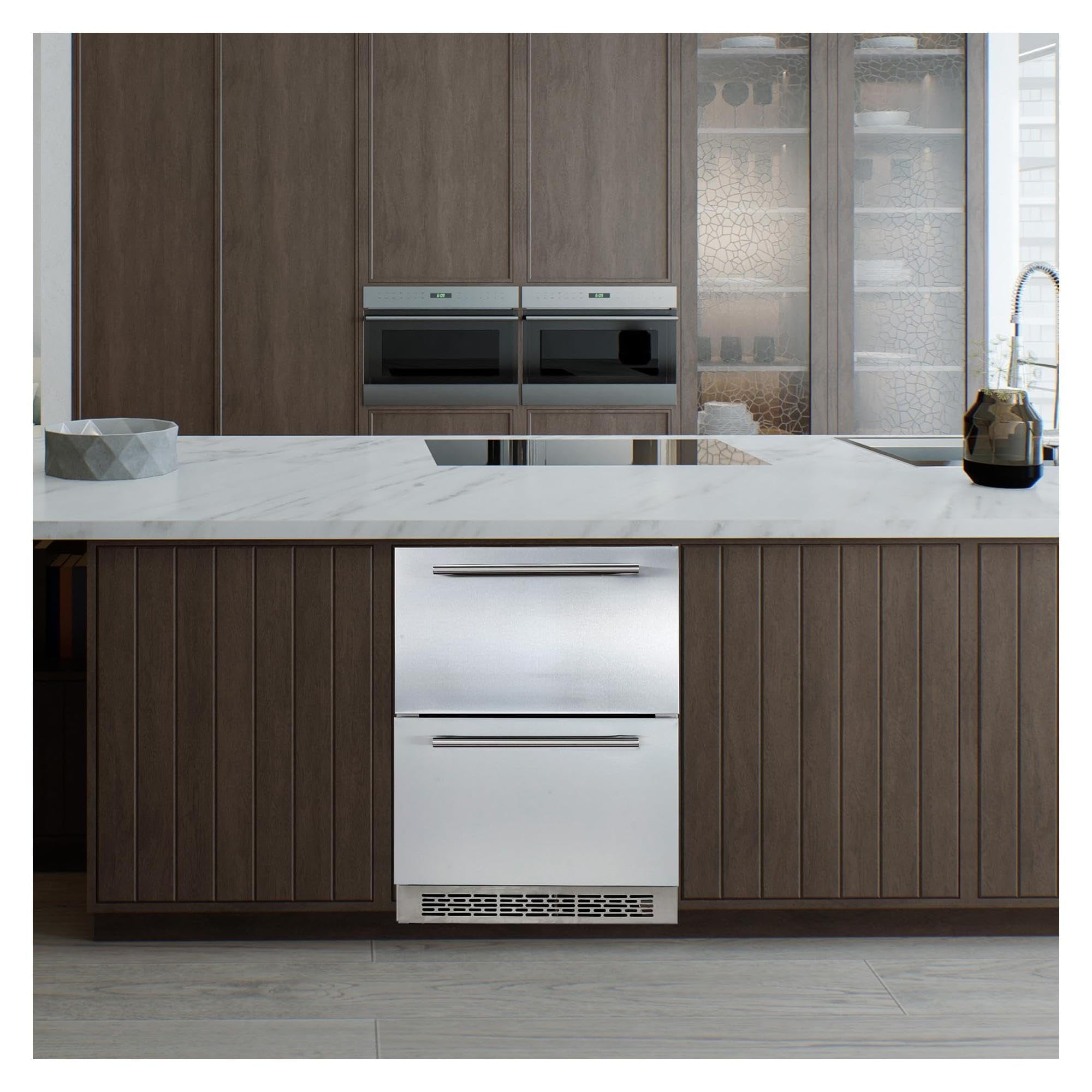 Garvee Mini Refrigerator,24" Undercounter Refrigerator with Full ...