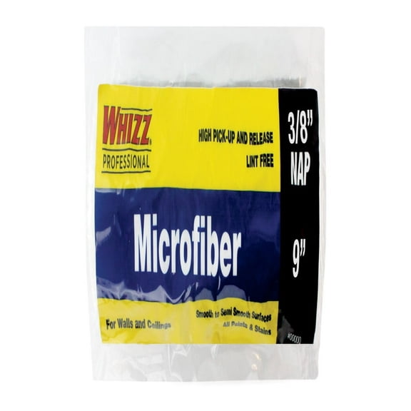 Whizz  Microfiber  9 in. W x 3/8 in.  Cage  Paint Roller Cover  1 pk - Case Of: 1; Each Pack Qty: 1;