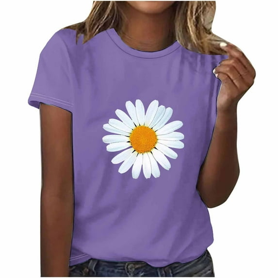 Whlbf Plus Size no boundaries tops for Women Printed Short Sleeves Round Neck Casual T Shirts