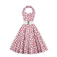 thumbnail image 1 of Whlbf Summer Dresses for Women Plus Size,Womens Summer Leisure Loose V-Neck Pocket Long Dress Flower Print Sleeveless Dress, 1 of 5