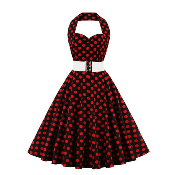Whlbf Summer Dresses for Women Plus Size,Womens Summer Leisure Loose V-Neck Pocket Long Dress Flower Print Sleeveless Dress
