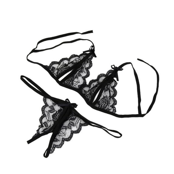 Whlbf Women's Brief Underwear Lady Sexy Lingerie Lace Underwear Sleepwear G-string Lingerie