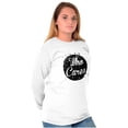thumbnail image 1 of Who Cares Pretty Inspiring Sarcastic Women's Long Sleeve T Shirt Brisco Brands X, 1 of 5